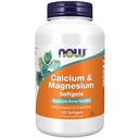 NOW Toidulisandid, Kaltsium Ja Magneesium D-3 Ja Tsinkiga, Toetab Luude Tervist *, 120 Softgels