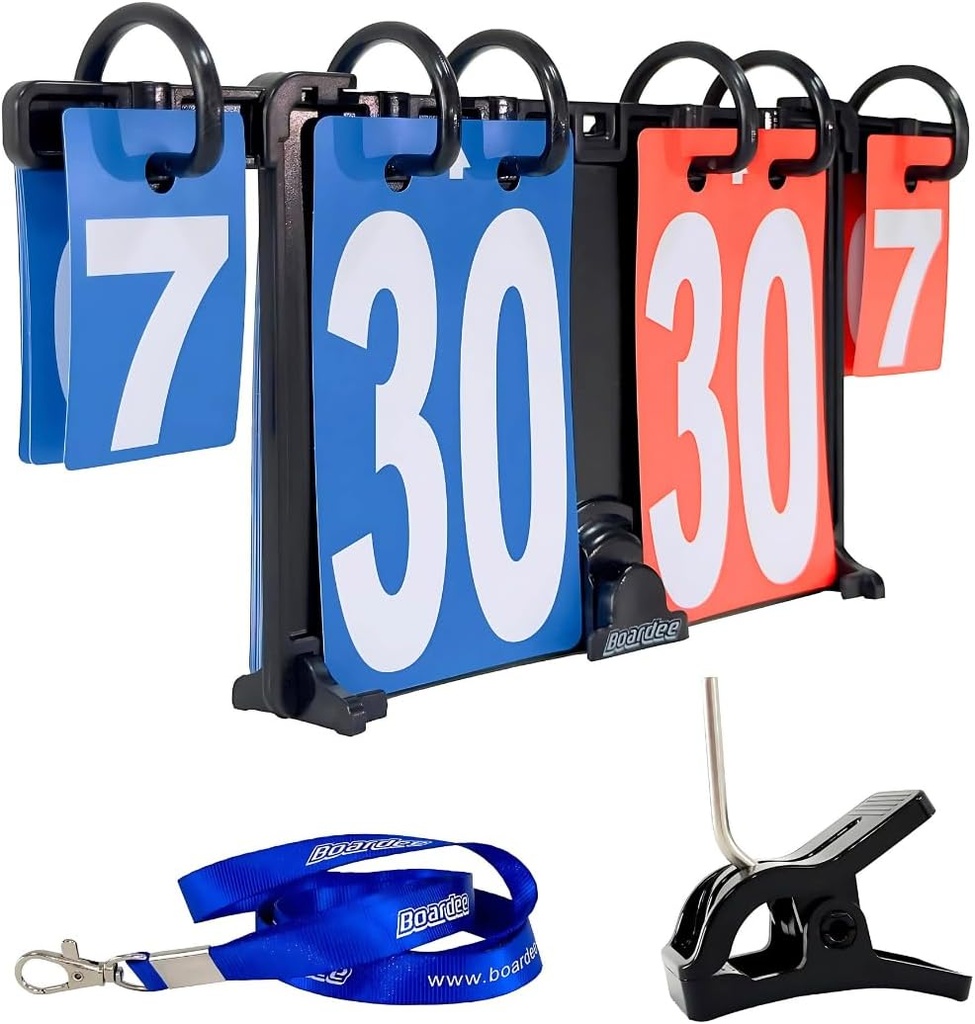 Portable Scoreboard – Wearable Attachable Tabletop Score Keeper for Võrkpall, Beach Võrkpall, Cornhole, Tennis, Ping Pong, Table Tennis, Piljard