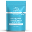 Viter Energy Kofeiinitud Gum 60mg Kofeiin, B Vitamiinid, Guarana, Sugar Free. (Wintergreen, 8oz, Bulk Bag)