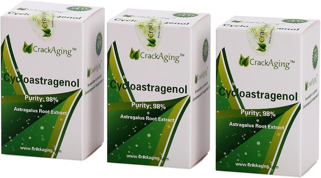 Superabsorptsioon Tsükloastragenool 98% telomeer | Rakulise elujõu täiendamine | DNA ja immuunsuse tugi (10mg / Cap, 30caps / pudel, 90 kapslit 3 pudelis)