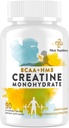 8-in-1 kreatiini monohüdraat BCAA & HMB-ga, 5000 mg meestele ja naistele, kreatiini närimiskoed lihaste, taastumise, vastupidavuse ja tugevuse jaoks, kõrge imendumine, sidruni maitse, suhkruvaba, 90 tabletti