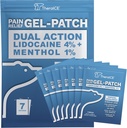 TheraICE Lidocaine Patches Plus Menthol - Maksimaalne tugevus Hot & ICY Külm Relief selja, kaela ja õla valu - 4% Lidocaine + 1% Mentool, suur suurus (7 loend)