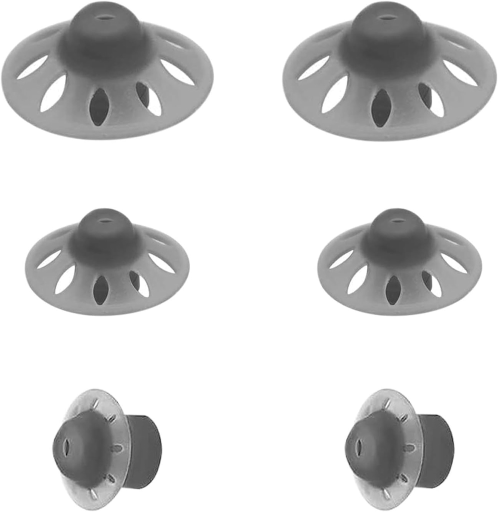 6Packs-Starkey Kuulmisabi Domes Open Oticon Kuulmisabi Domes Small Medium Large 3 Sizes Sobib Phonak Marvel & Paradise RIC BTE Models SDS 4.0-Black