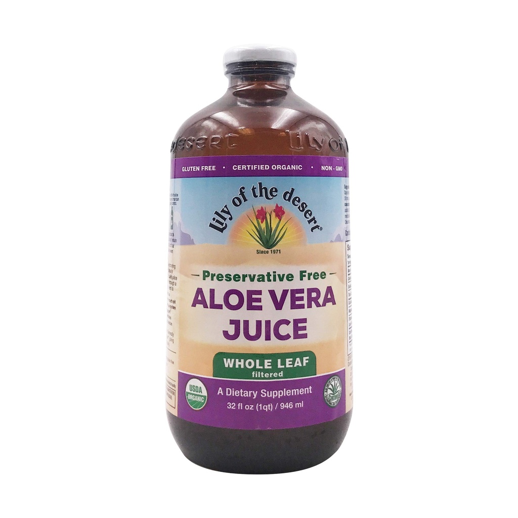 DESERT'I LILY Orgaaniline Aloe Vera Terve lehekonservandivaba, 32 FZ