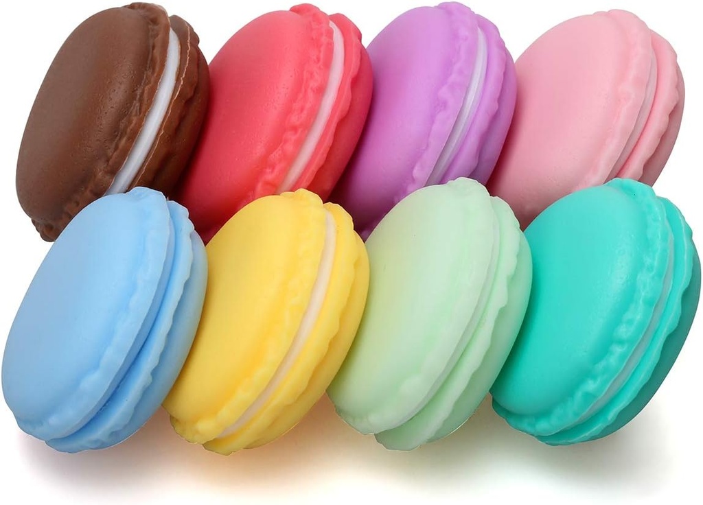 Coolrunner Macaron Case, Mini Macaron Box, Macaron Cute Pill Box, Colorful Macaron Jewelry Storage Box, Shape Storage Box Candy Cute Pill Organizer Case Container (8PCS)