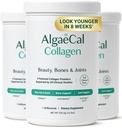 ALGAECAL Collagen - 4 kliiniliselt toetatud Peptides VERISOL®, FORTIGEL®, UC-II®, FORTIBONE®, vananemisvastane hüdrolüüsitud kollageeni pulber, 3 pakendit, valmistatud USA-s