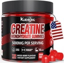 Kreatiinmonohüdraat Kummid meestele ja naistele, suhkruvaba Vegan Kreatiin Gummies 5g lihaste tugevuseks, energia suurendamiseks, Pre Treeningu täiendused, Boost Focus & vastupidavus (120 Count) - segatud Berry