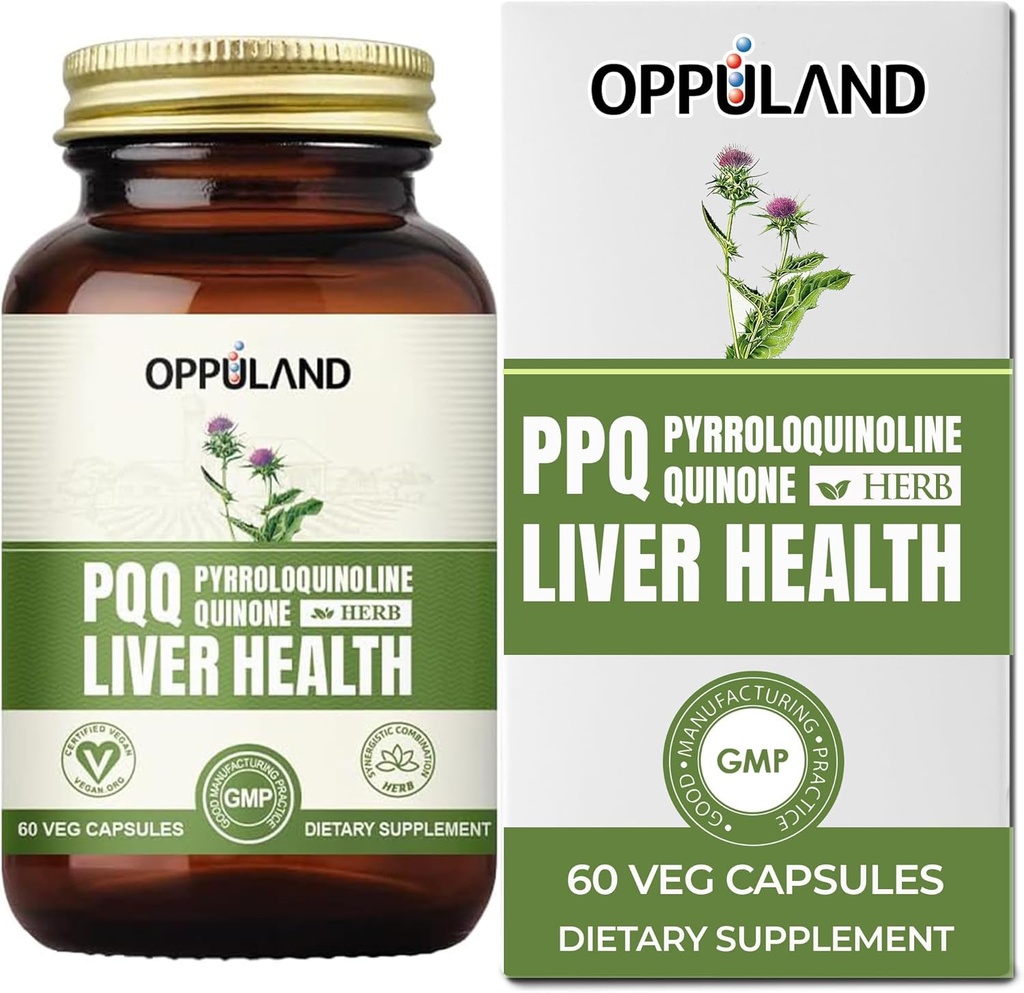 PQQ + maitsetaimed Maksatoetused-PQ Maksalisand-Pürrolokinoliin Kinoon piimaohaka ekstraktiga Maksa Tervis-60 Veg Kapslid