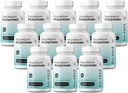 Magneesium Bisglütsinaat 200mg - kõrge imendumine Kelaat Magneesiumilisand - õrn kõhule, gluteenivaba, toetab magamist, lihaskrampe ja positiivset meeleolu - 120 kapslit (Pack of 12)