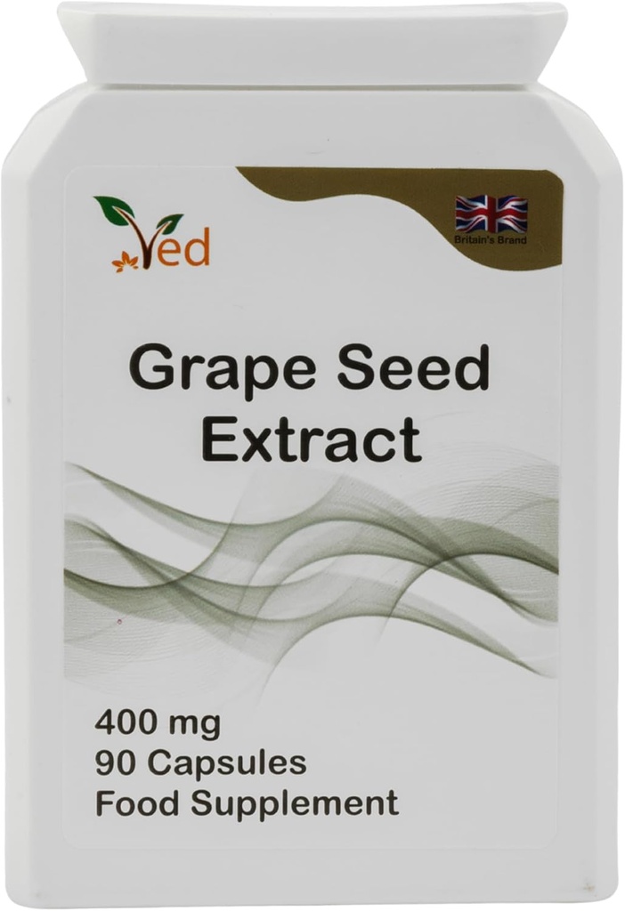 Ved OPC Viinamarjaseemneekstrakti kapslid, vähemalt 95% oligomeersed proantotsüanidiinid, 400 mg 90 vegankapsel (3 kuud tarnimine)