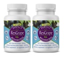 Täiuslikud toidulisandid - Perfect ResGrape Resveratrol - 60 kapslit - Trans-Resveratrol & Organic Muscadine Viinamarjad - 2 Pack
