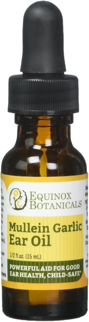 Equinox Botanicals Mullein Küüslaugukõrvaõli .5 oz