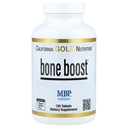 California Gold Nutrition Bone Boost täiendus, luu tervise toetamine, toitainete segu kaltsiumi ja D-vitamiiniga, taimetoitlane sõbralik, gluteenivaba, mitte-GMO, 120 tabletti