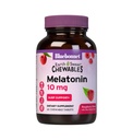 BlueBonnet Nutrition EarthSweet melatoniin 10 mg Fast-Acting Quick Dissolve Nighttime Lõdvestamine & Restful Sleep Support - Uneabi - Gluteenivaba, vegan - Vaarikamaitse - 60 närimistabletti