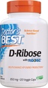 Arsti Parim D-Riboos, Toetab ATP Energiatootmist, Mitte-GMO, Gluteenivaba, Sojavaba, Vegan 120 Veggie Caps