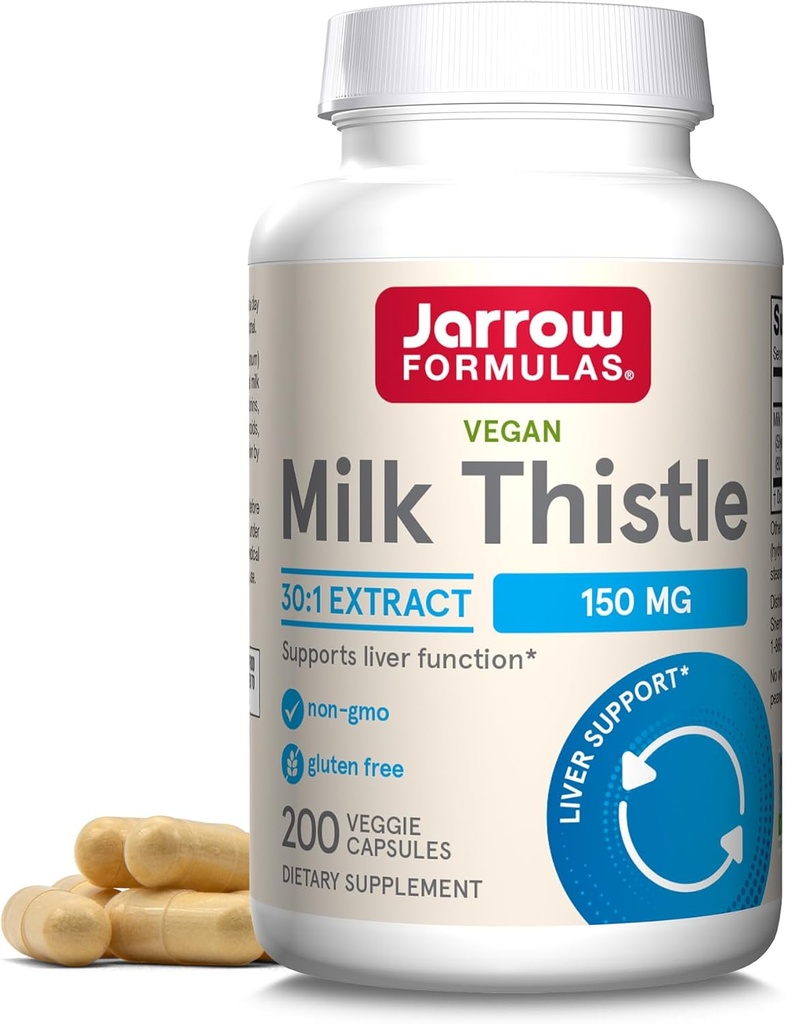 Kitsad valemid Piimaohakas 150 mg - 200 Veggie kapslit - antioksüdant, mis toetab immuunvastust, maksafunktsioon ja glutatioon - kuni 200 serveerimist