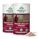 ORGANIC INDIA Psyllium Powder Organic - Fine Grain Psyllium Supplement, Seedetrakti Toetus, Vegan, Gluteenivaba, Non-GMO, Allikas kiud - 6 oz (Pack of 2)