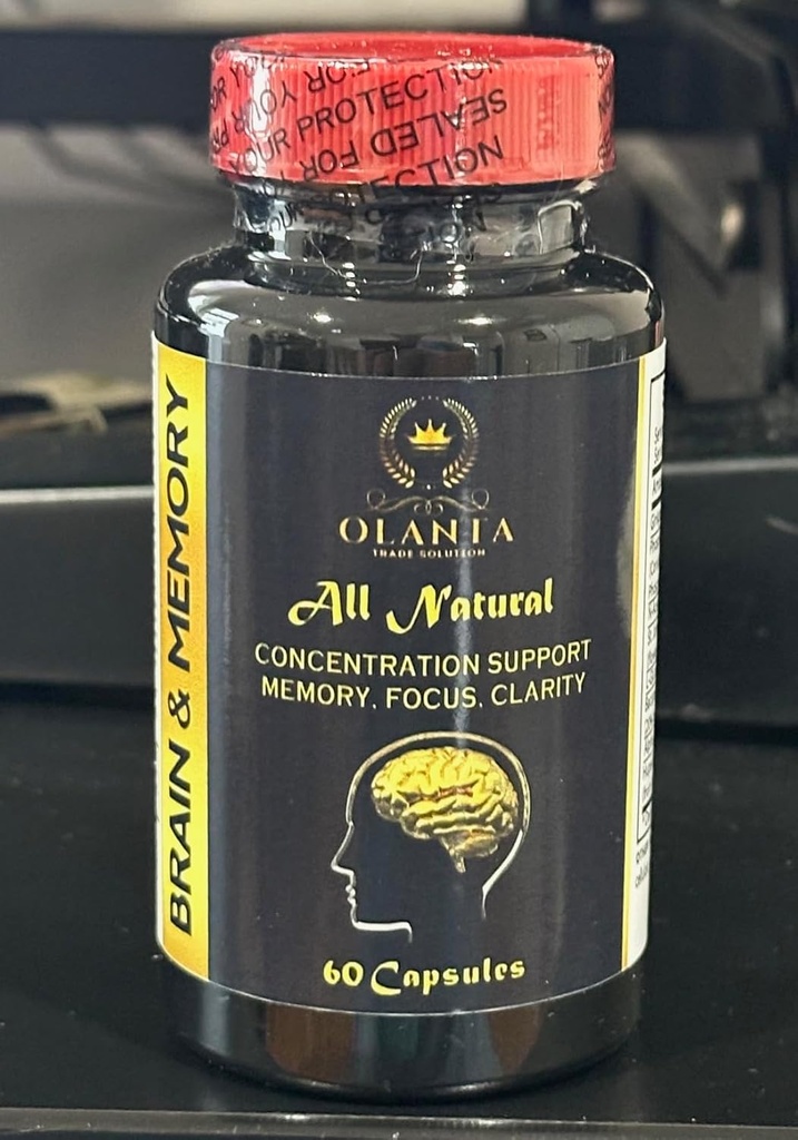Mälu pillid aju toetamiseks - mälu võimendaja toidulisandid Gingko Biloba, loodusliku neurotransmitteri tugi, aju elujõulisuse toetamine, keskendumine ja õppimine - 1 pudel 60 kapslit
