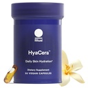Rituaalne HyaCera naha täiendus kortsude toetamiseks, Hyabest® ja Ceratiq® naha hüdratatsiooni toetamiseks, hüaluroonhape, glükolipiidid, Ceramides, Gluteenivaba, Non GMO, Vanilla Essence, 30 päeva pakkumine