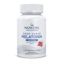 Põhjamaised Naturals Zero Sugar Melatoniin Gummies, Vaarika - 60 Gummies - 1,5 mg Melatoniin - suurepärane maitse - Restful Sleep, Antioxidant Support - Non-GMO, Vegan - 60 Servings
