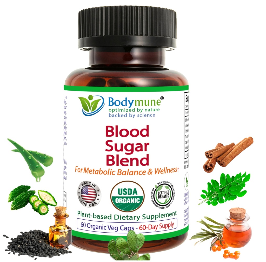 USDA orgaaniline veresuhkru segu | toetab tervislikku ainevahetust *  Bi mõru meloniga, Moringa, Aloe Vera, Nopaliga, Papaya ekstraktidega & More | 60-päevane pakkumine | Vegan & Non-GMO | USA-s valmistatud