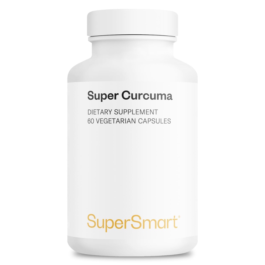 Supersmart - Super Curcuma 1000mg päevas (kõrge imendumine) - patenteeritud Meriva Curcuma - kurkumi fütosoom | 60 taimekapslit - mitte-GMO