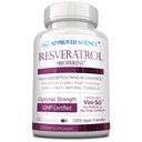 Heakskiidetud teadus® Resveratrool - 1000 mg Trans Resveratrooli - 250 mg polüfenooli - 98% puhtuse tase - sisaldab bioperiini® - 60 vegan sõbralikku kapslit - 1 pudel