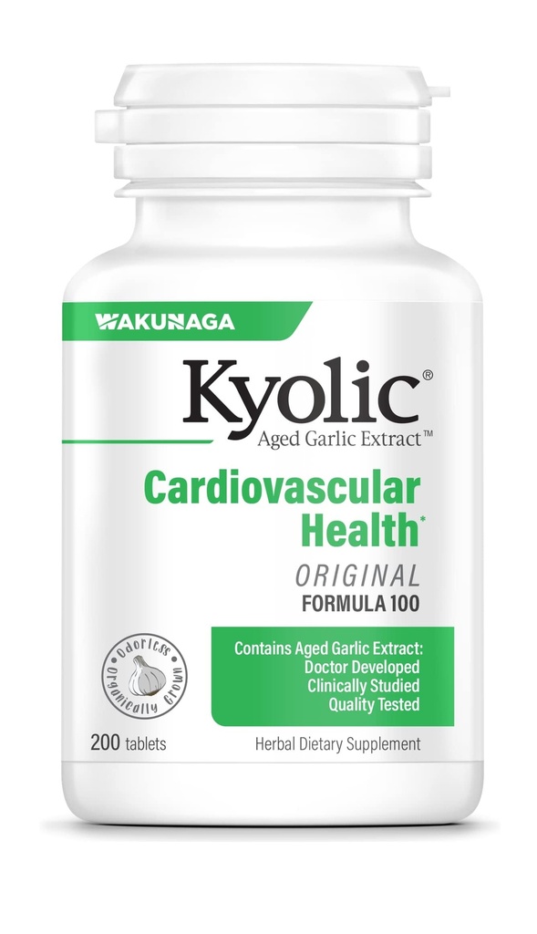 Kyolic Aged Küüslauguekstrakt Formula 100, südame-veresoonkonna