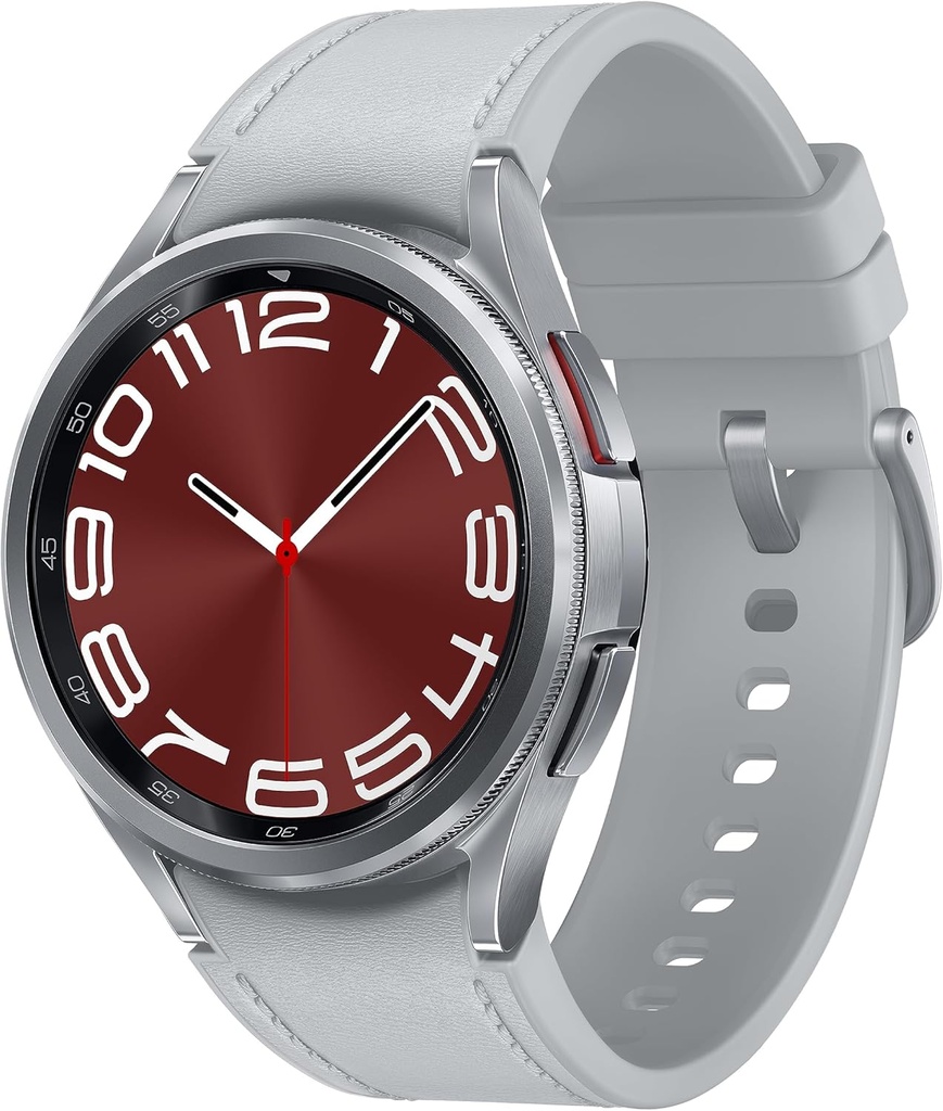 SAMSUNG Galaxy Watch 6 Classic 43mm Bluetooth Smartwatch, Pöörlev Pezel, Fitness Tracker, Personalized HR Zones, Advanced Sleep Coaching, Heart Monitor, BIA sensor, Health Insights, US Version Silver