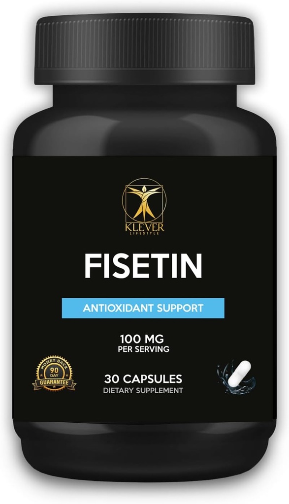 Kleveri elustiil | Fisetin | Bioflavonoid | Antioksüdandi lisand, vananemisvastane toime, naha tervis, metaboolne kasu | 30 kapslit | 100 mg ühe serveerimise kohta