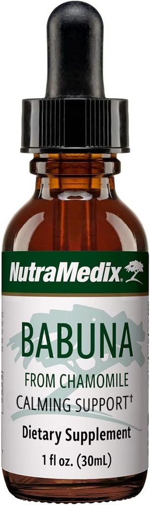 NutraMedix Babuna Calm tilgad - kummeli ekstrakt optimaalseks puhke- ja lõõgastustoetuseks - Rahustavat toidulisandit saab segada veega tee või joogi lõõgastamiseks (1oz / 30 ml)