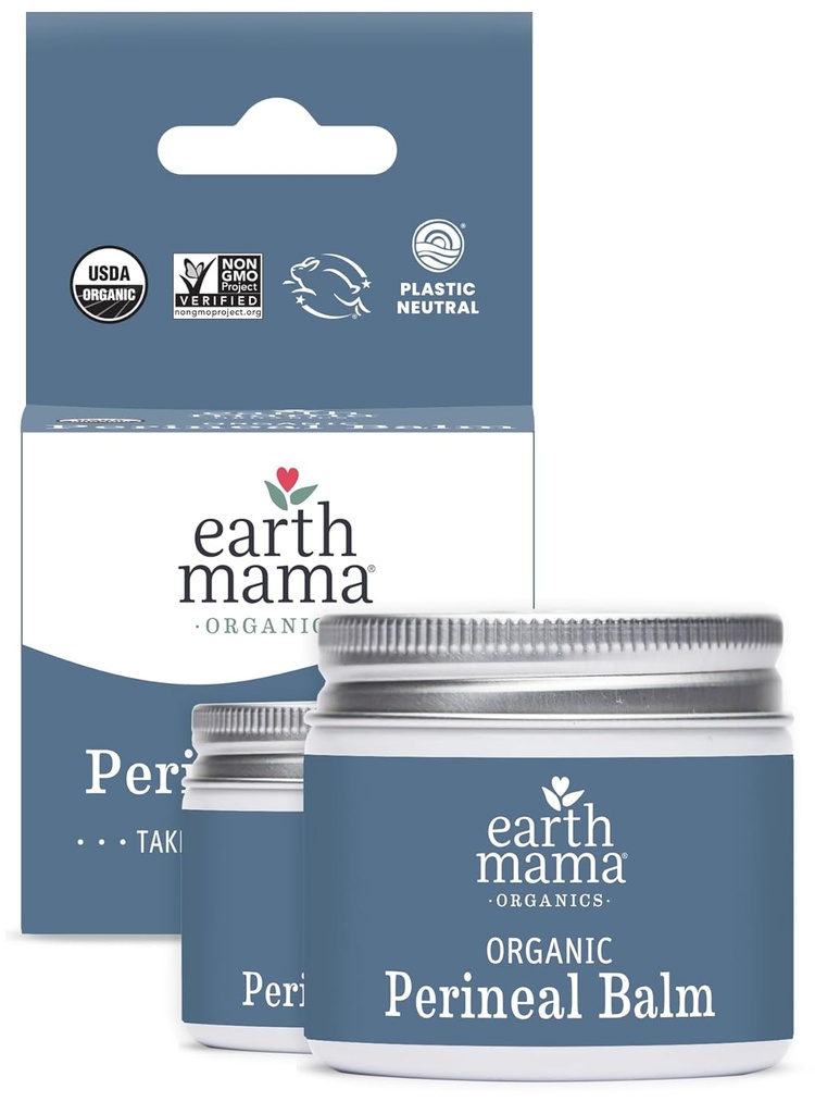 Maa Mama Orgaaniline Perineal Balm | Looduslikult Jahutav Taimne Salves raseduse ja sünnitusjärgse leevenduse jaoks Nõiahazel & Calendula, Naiselik Care Essentials, No Benzocaine või Butane, 2-Oz (2-Pack)