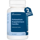 Life Enhancement Cardio Kaalium Supplement toetab lihas-, närvi- ja südame-veresoonkonna tervist - 750 mg kaaliumvesinikkarbonaati soodustab ilma lisanditeta ja on valmistatud USA-s (120 kapslit - 60 serveerimist)