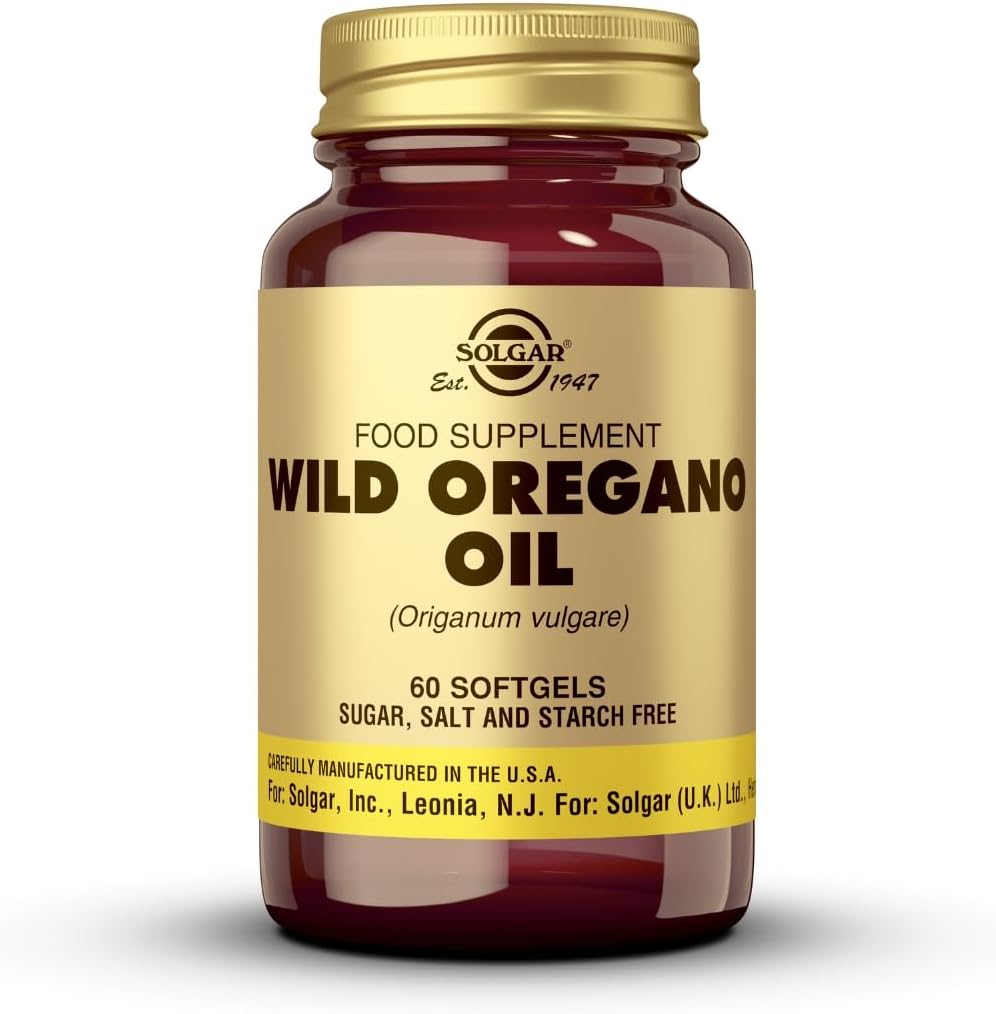 Solgar Wild Oregano Oil, 60 Softgels - Kontsentraat - Immune Support - Non GMO, Gluteenivaba, Piimavaba - 60 Servings