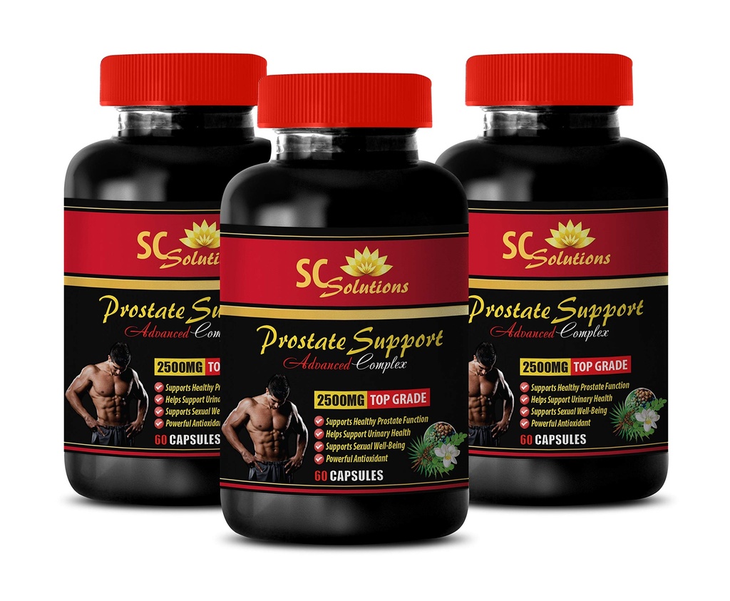 Eesnäärme tugi nüüd - eesnäärme tugi 1345MG - täiustatud kompleks - Saw Palmetto juuksed - 3 pudelit (180 kapslit)
