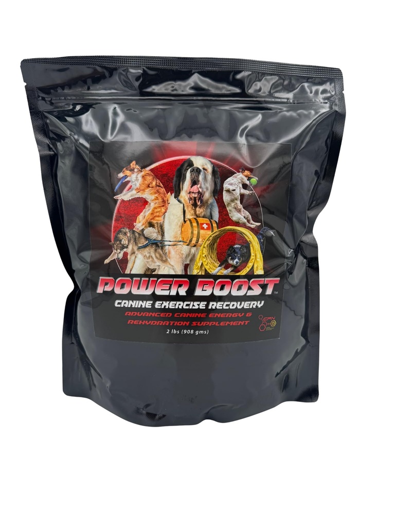 Power Boost Canine Performance Formula - madala rasvasisaldusega, kõrge süsivesikute rehüdratsiooni ja taastumise lisand töötavatele ja sportlikele koertele - toetab vastupidavust, lihaste taastumist ja jahutamist - 1,8 naela