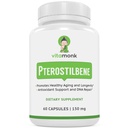 VitaMonk Pterostilbene 150mg kapslid Ei kunstlikke täiteaineid - Soja vaba Trans-Pterostilbene täiendus, mis soodustab tervislikku vananemist ja pikaealisust - 60 Veggie-Caps - täiustatud resveratrool