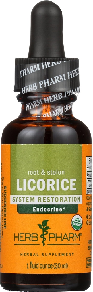 Herb Pharm Certified Organic Lagriice Vedel Ekstrakt Endocrine System Support - 1 Ounce (DLIC01)