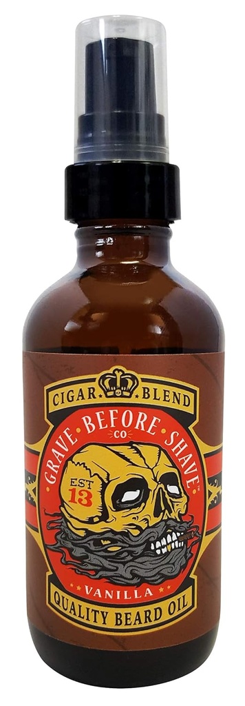 Grave Before Shave Beard Oil (Sigar Blend) 4 oz. Pudel