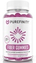 PUREFINITY Fiber Gummies täiskasvanutele inuliini FOS alates siguri juur, suhkruvaba Prebiootikumilisa igapäevase seedimise ja kõhukinnisuse toetamine - Non-GMO, Vegan, 60 Count