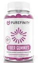 PUREFINITY Fiber Gummies täiskasvanutele inuliini FOS alates siguri juur, suhkruvaba Prebiootikumilisa igapäevase seedimise ja kõhukinnisuse toetamine - Non-GMO, Vegan, 60 Count