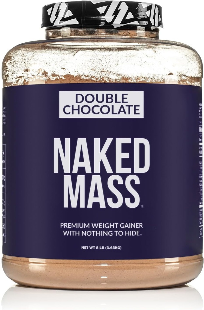 NAKED Topeltšokolaadi mass - 1260 kalorit, 50G valku, mitte midagi kunstlikku. Kõik Natural Weiner Protein Pulber - 8Lb Bulk, GMO-vaba, Gluteenivaba ja Sojavaba