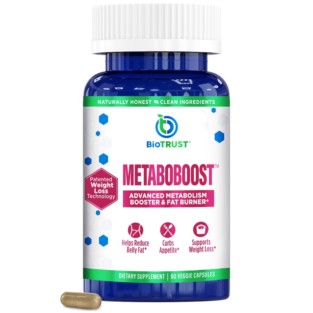 BioTrust MetaboBoost kaalulangus täiendada – söögiisu supressant | kalori rasvapõletaja | Metabolism Booster – kliiniliselt uuritud dieet pillid berberiini holistiline kaalulangus toetust – 60 kapslit