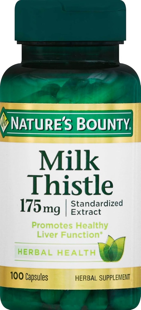 Nature's Bounty Milk Thistle 175 mg, 100 Count