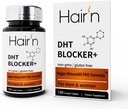 Hair'n DHT Blocker juuste kasvu täiendada, Vegan ja taimepõhine valem meestele ja naistele, toetab juuste kasvu, ohutu täiskasvanutele - Saw Palmetto, biotiin, kapsaitsiin ja Reishi seened