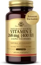 Solgar Vitamiin E 268 mg (400 IU), 360 Alpha Softgels - Natural Antioxidant, naha ja immuunsüsteemi tugi - Naturally-Sourced Vitamiin E - Gluteenivaba, Piimavaba - 360 Servings