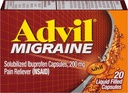 Advil Migreen Vedel Täidetud kapslid - 20 ct, 6 pakendis