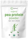 Mikrokoostisosad Põhja-Ameerikas Kasvanud, Orgaaniline hernevalgupulber, 1KG (2,2 naela) | Taimepõhine veganvalk, lihavaba valgulisand, rikas hargnenud ahelaga aminohapetes | Mitte-GMO, Sojavaba