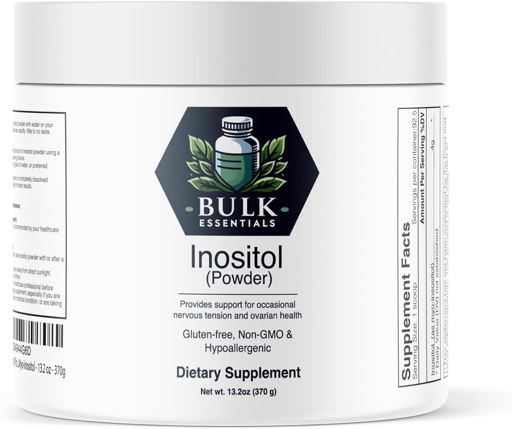 Üldine Bulk Essentials Inositool (pulber) - Myo-Inositool - 13,2 oz - 370 g