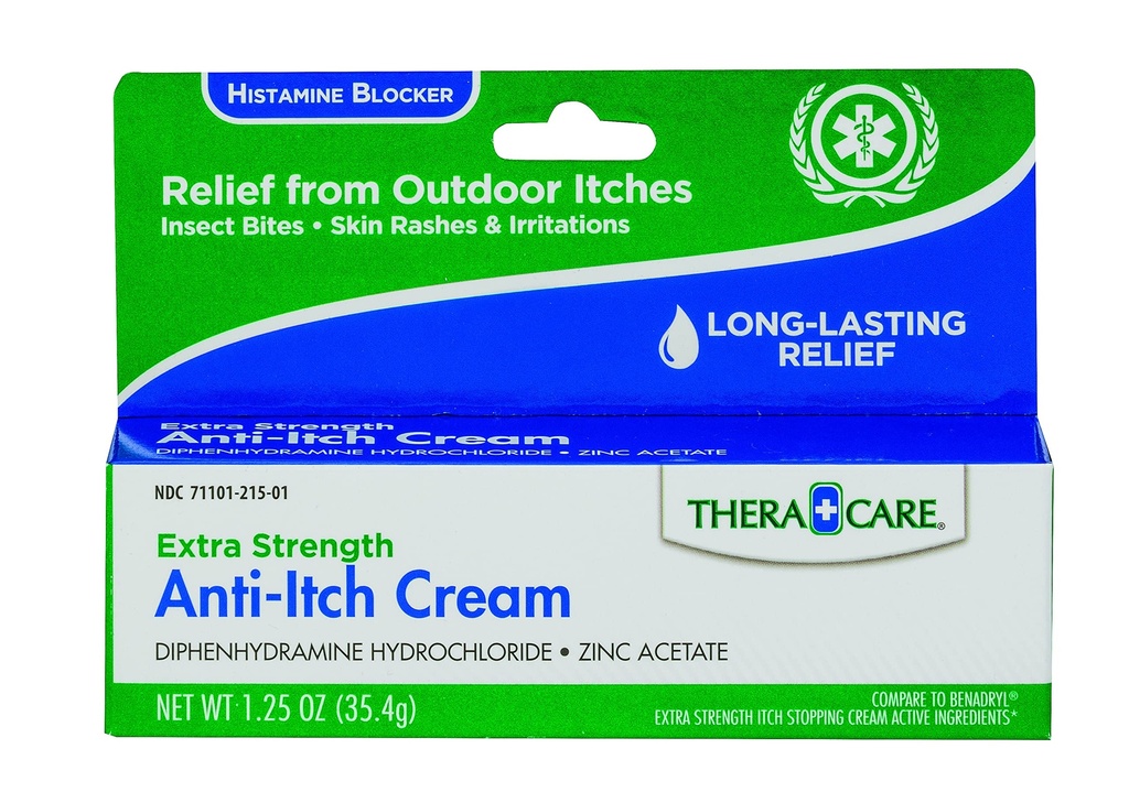 Thera Care Anti- Itch Cream | Extra Strength | Outdoor Itch Relief | 1, 25 oz
